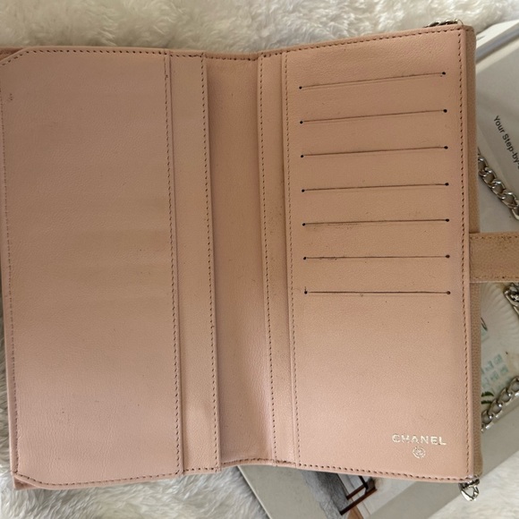 Authentic Chanel Pink Clutch/Wallet On Chain Bag - Picture 5 of 16